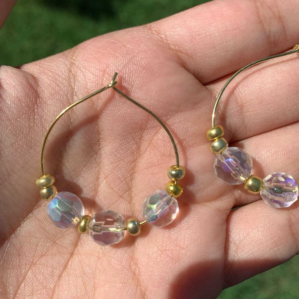 Hoop earrings 💛 - Picture 2 of 2